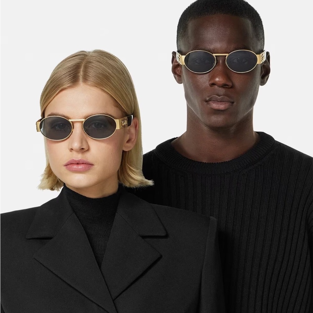 NEW VERSACE VE2264 1002/87 UNISEX SUNGLASSES MOD 2264 1002/87 OVAL VE2264 100287
